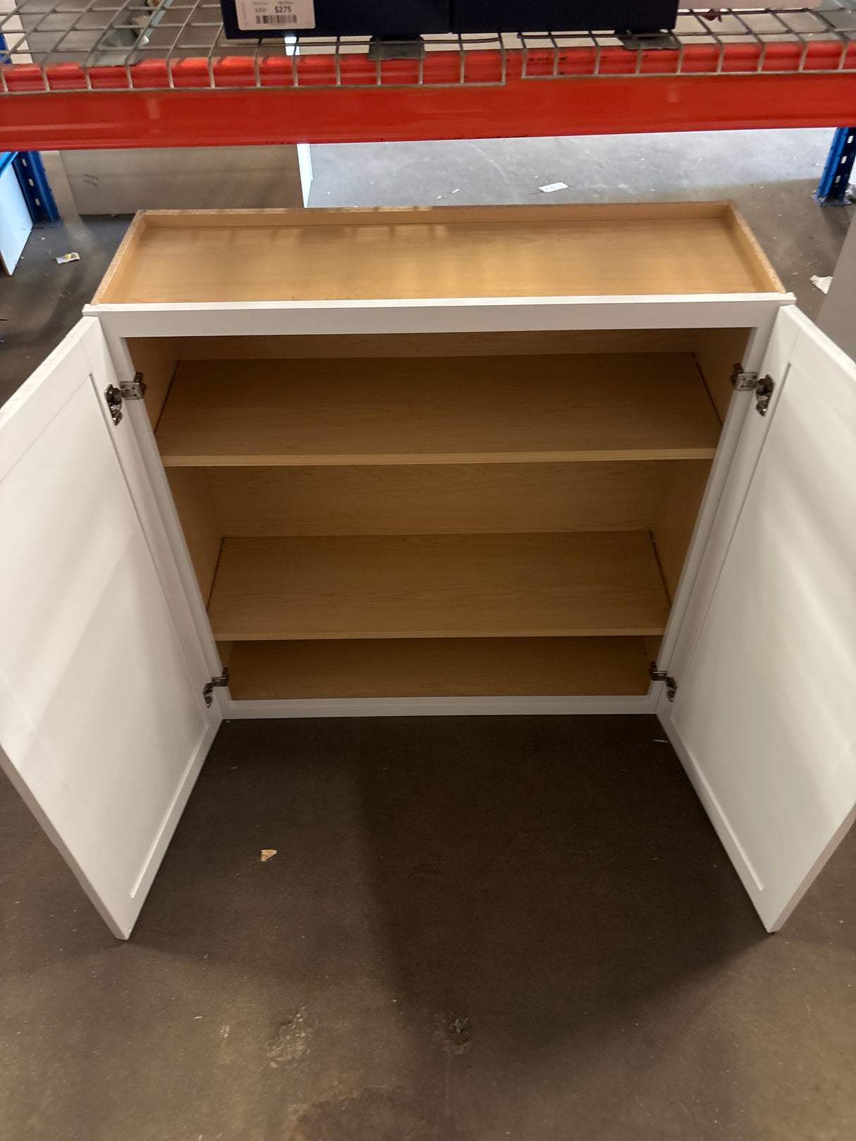 Courtland Polar White Finish Laminate Shaker Stock Assembled Wall Kitchen Cabinet 36 in. x 36 in. x 12 in.