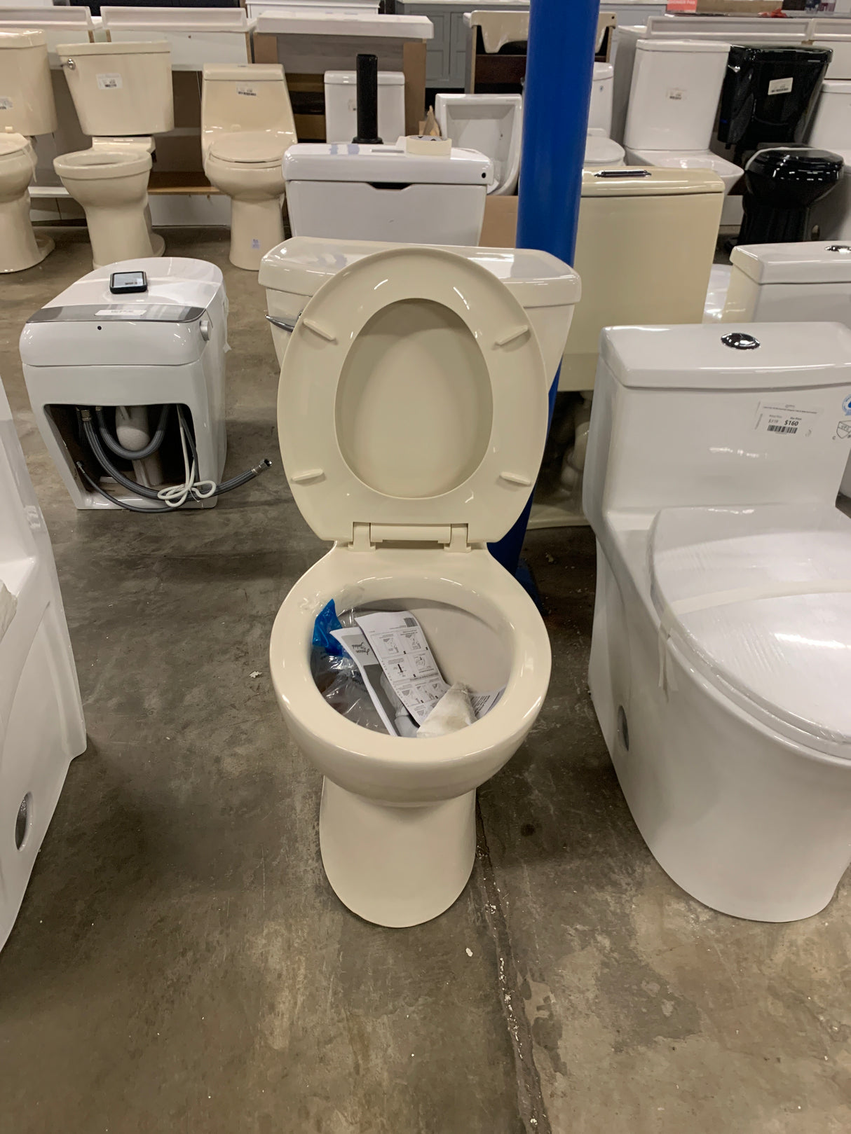 Cadet 3 FloWise Tall Height 2-Piece 1.28 GPF Single Flush Round Toilet with Slow Close Seat in Bone