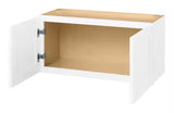 Avondale 30 in. W x 12 in. D x 15 in. H Ready to Assemble Plywood Shaker Wall Bridge Kitchen Cabinet in Alpine White