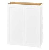 Avondale Shaker Alpine White Ready to Assemble Plywood 30 in Wall Kitchen Cabinet (30 in W x 36 in H x 12 in D)