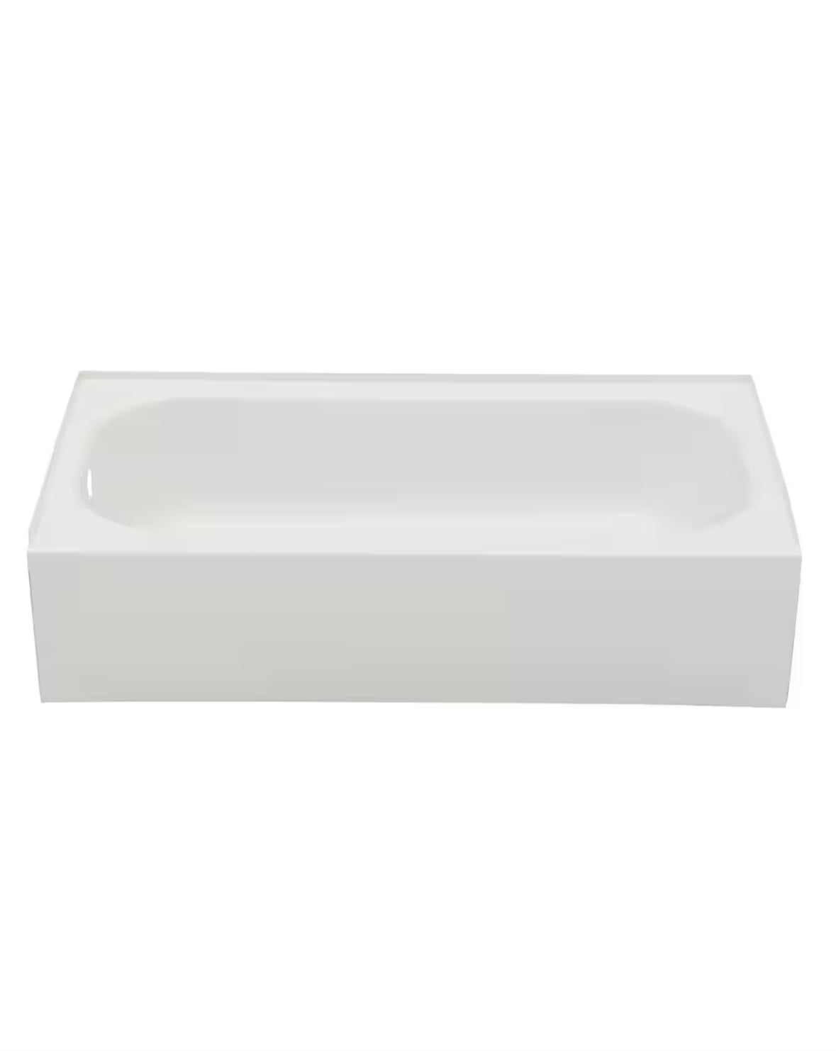 Aloha 60 in. x 30 in. Soaking Bathtub with Left Drain in White