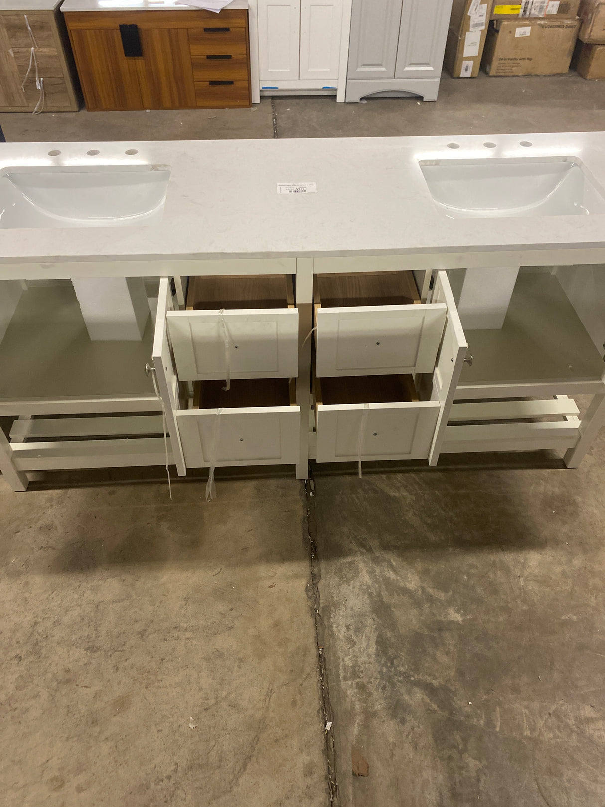 Newport Legacy Vanity 72"x22"x34" in White