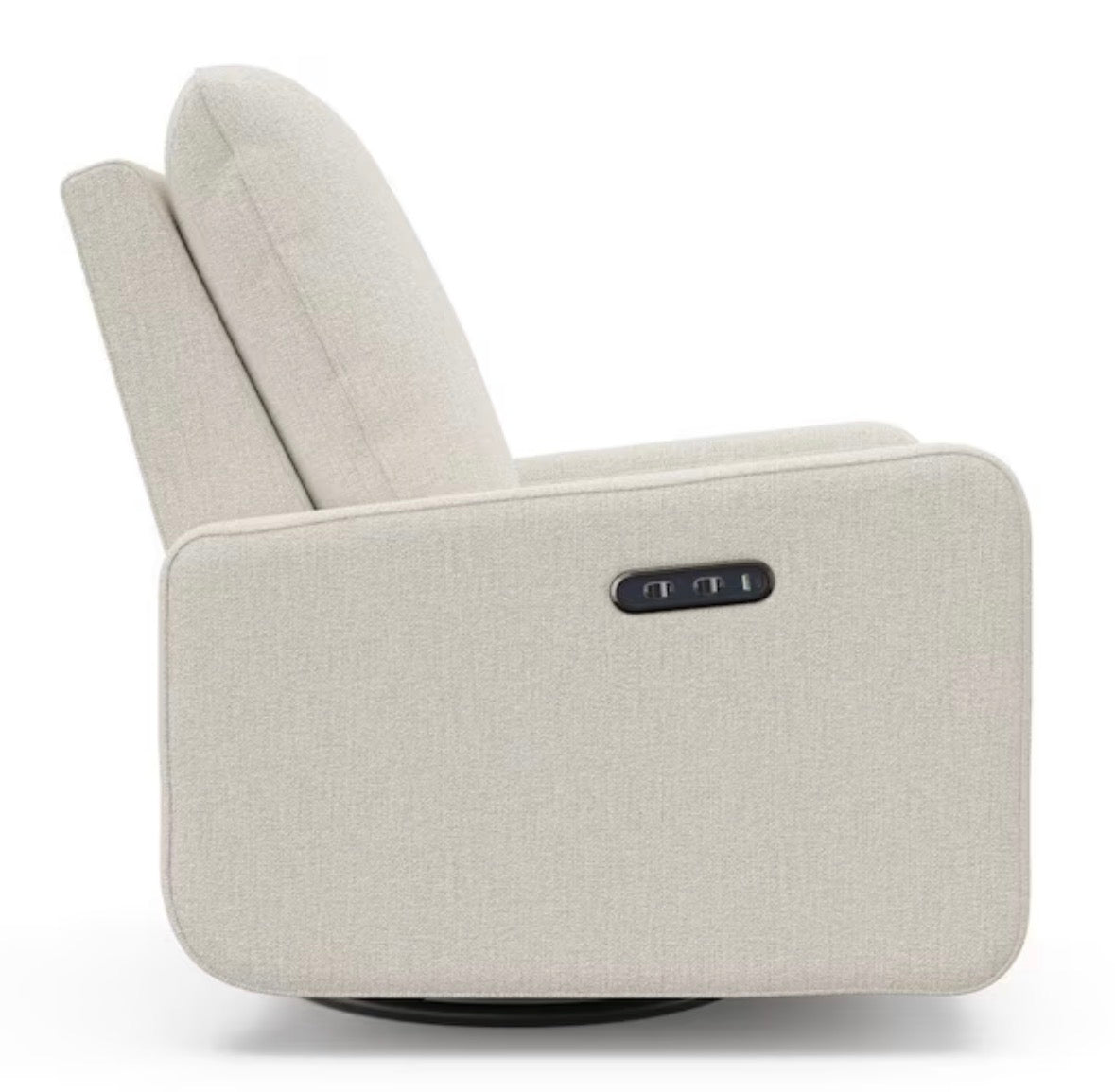 Teddi Dune Basketweave Power Recliner Swivel Glider with USB