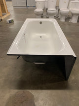 Maui 60 in. x 30 in. Soaking Bathtub with Right Drain in White