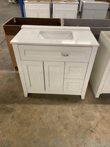 Ridge 36 in. W x 22 in. D x 34 in. H Bath Vanity Cabinet without Top in White