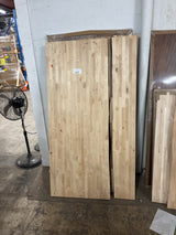 6 ft. L x 39 in. D Unfinished Birch Butcher Block Island Countertop in With Standard Edge