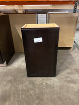 Shaker Assembled 18x30x12 in. Wall Kitchen Cabinet in Java