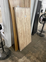 5 ft. L x 30 in. D Unfinished Birch Solid Wood Butcher Block Desktop Countertop With Eased Edge