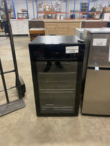 17.5 in. 130 Plus Cans Beverage Cooler Single Zone Adjustable Interior Space Portable Beverage Refrigerator in Black