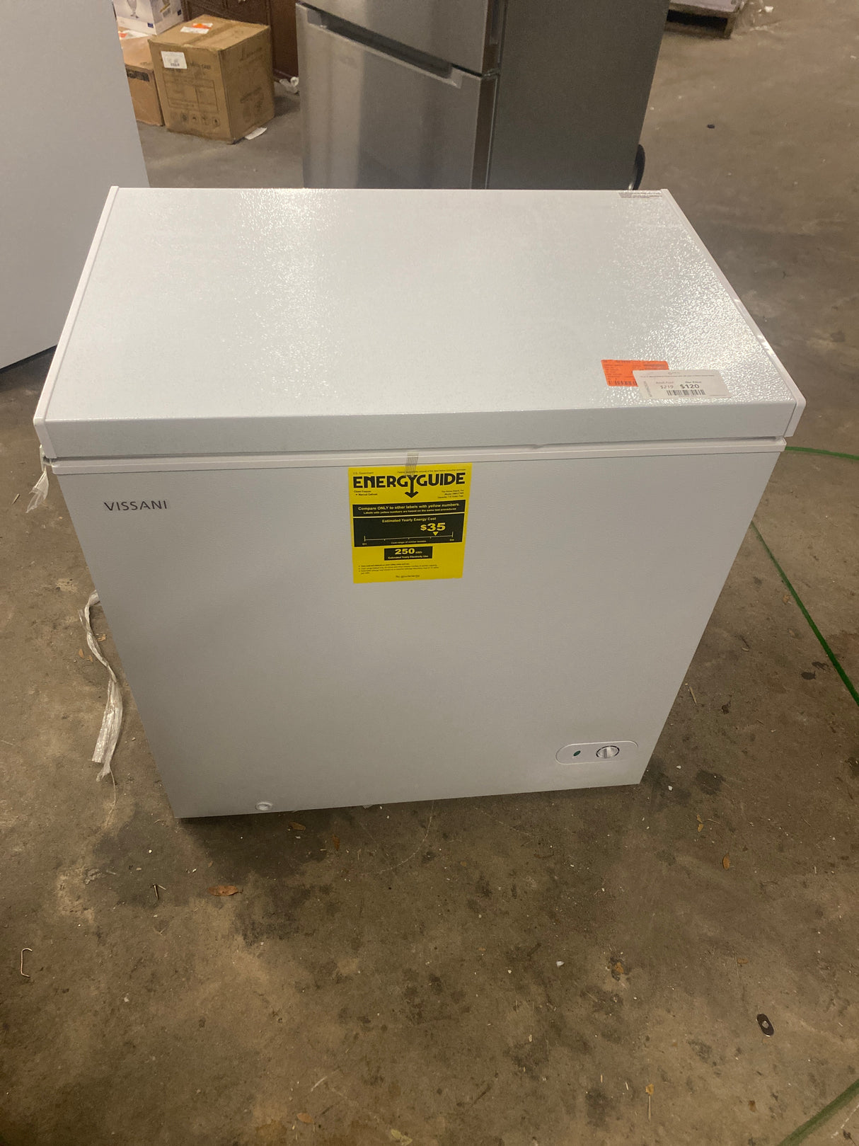 7.0 cu. ft. Manual Defrost Chest Freezer with LED Light in White Garage Ready