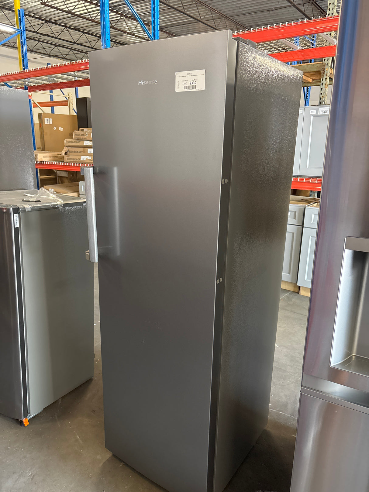 Hisense 10.2 cu. ft. Garage Ready Frost Free Convertible Upright Freezer with Seal Break Handle