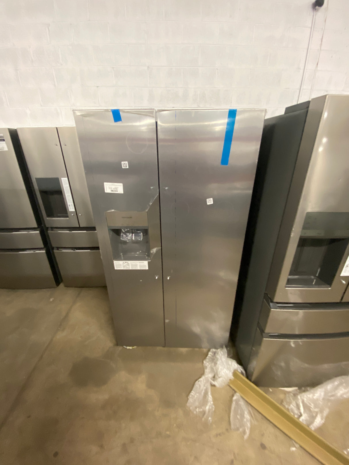 36 in. 26 cu. ft. Standard Depth Side by Side Refrigerator in Stainless Steel