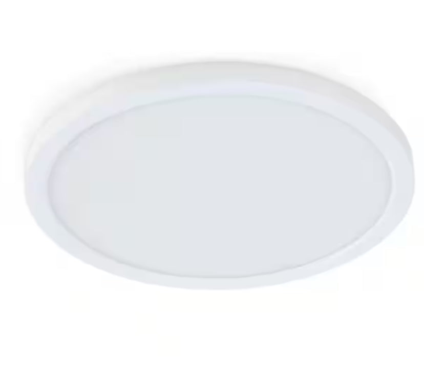 7.2-Watt Integrated LED Flush Mount 5 in. White Round Dimmable Flat Ceiling Panel with Color Change 5-CCT