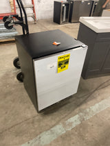 23.43 in. 5.0 cu. ft. 180-Can Built-In/Freestanding Mini-Refrigerator in Stainless Steel Silver for Kitchen Office Bar