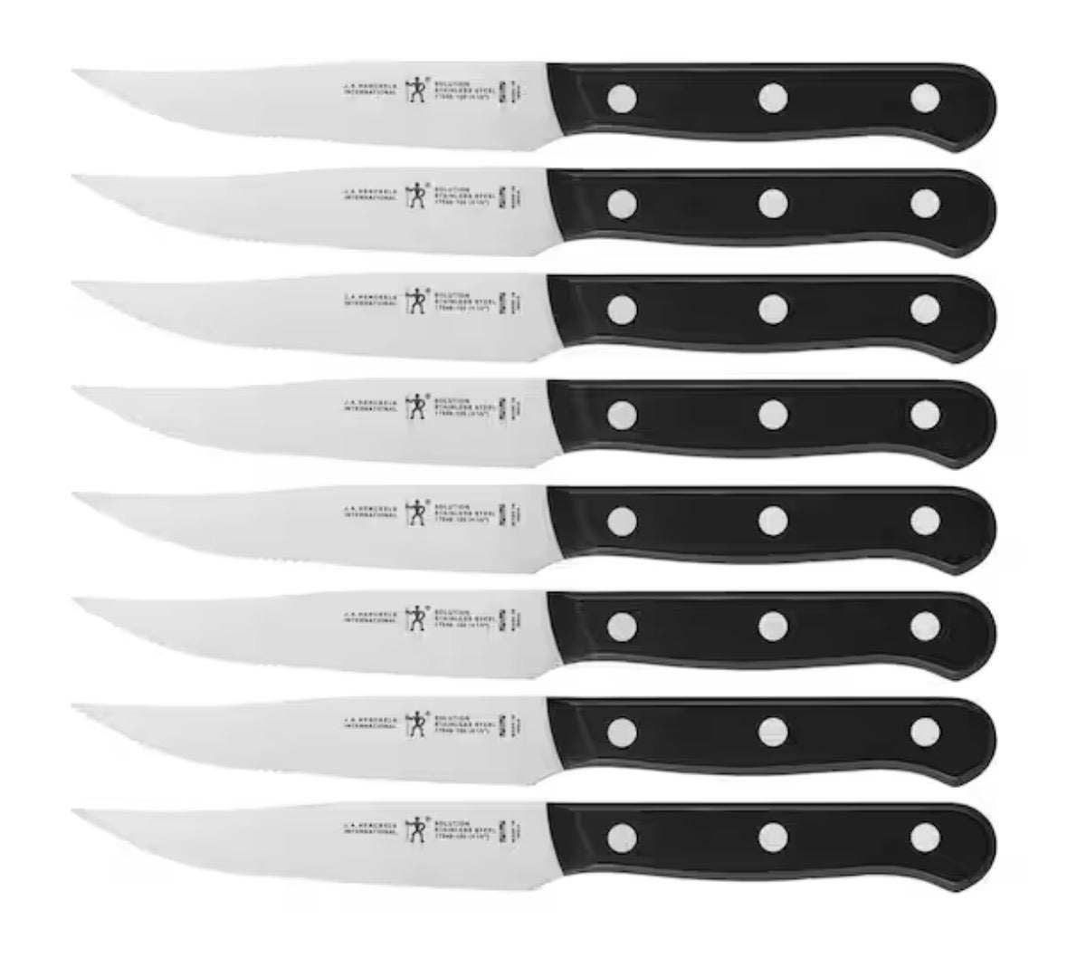 Solution Stainless Steel 4.5 in. Steak Knife (8-Piece)