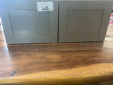 Westfield Dusk Gray Shaker Stock Assembled Wall Kitchen Bridge Cabinet (30 in. W x 12 in. D x 12 in. H)