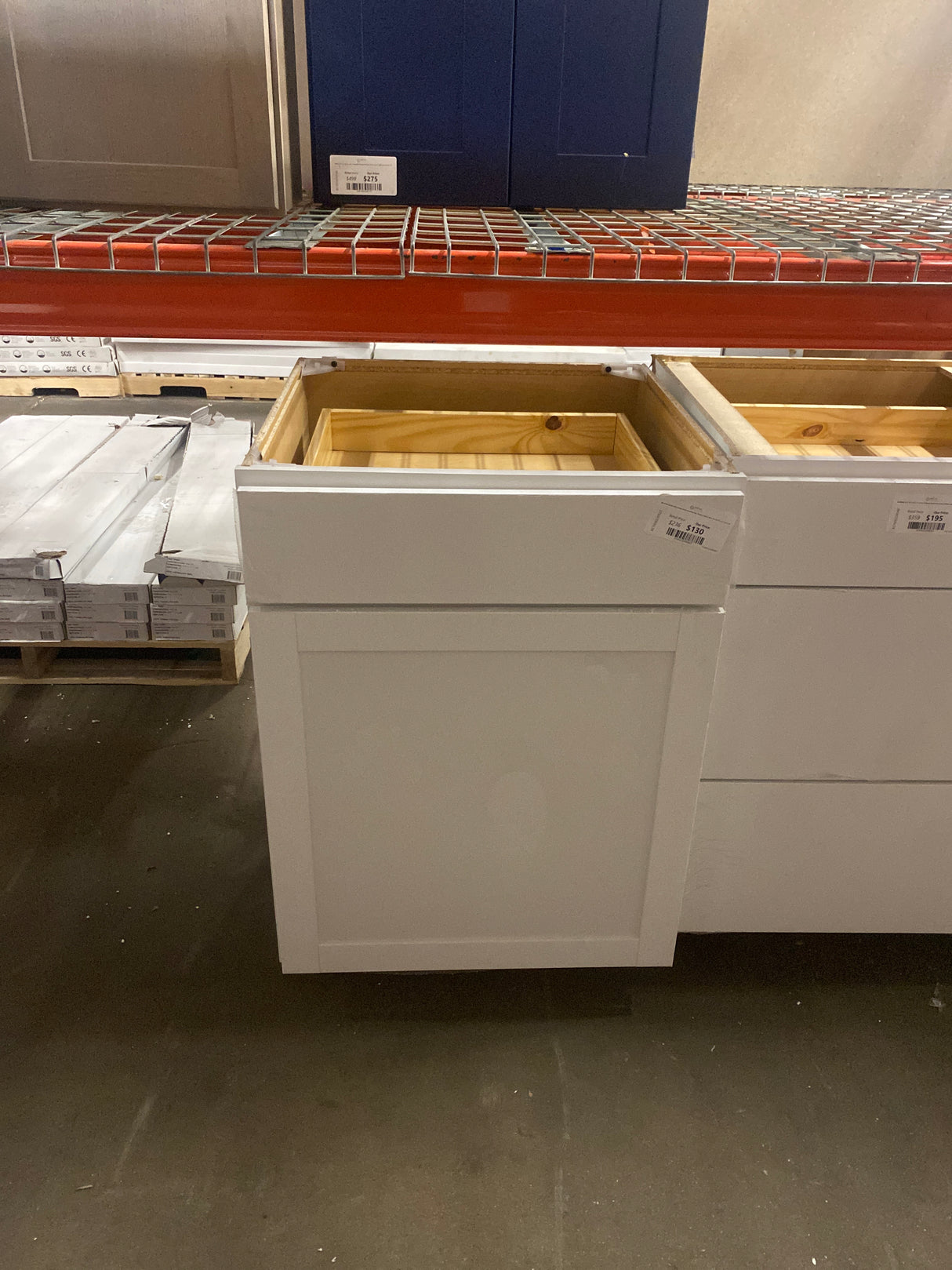 Westfield Feather White Shaker Stock Assembled Base Kitchen Cabinet (24 in. W x 23.75 in. D x 35 in. H)