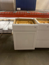 Westfield Feather White Shaker Stock Assembled Base Kitchen Cabinet (24 in. W x 23.75 in. D x 35 in. H)