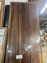 8 ft. L x 25 in. D Finished Saman Solid Wood Butcher Block Countertop in with Live Edge