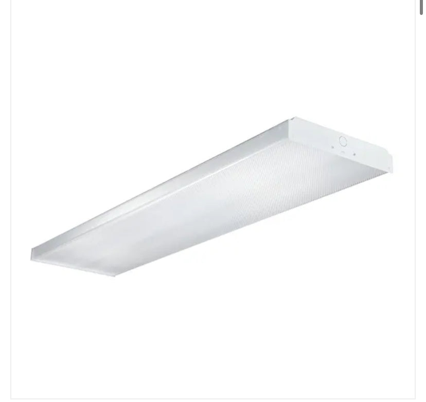 4 ft. White 2-Light Residential Fluorescent Wraparound Light