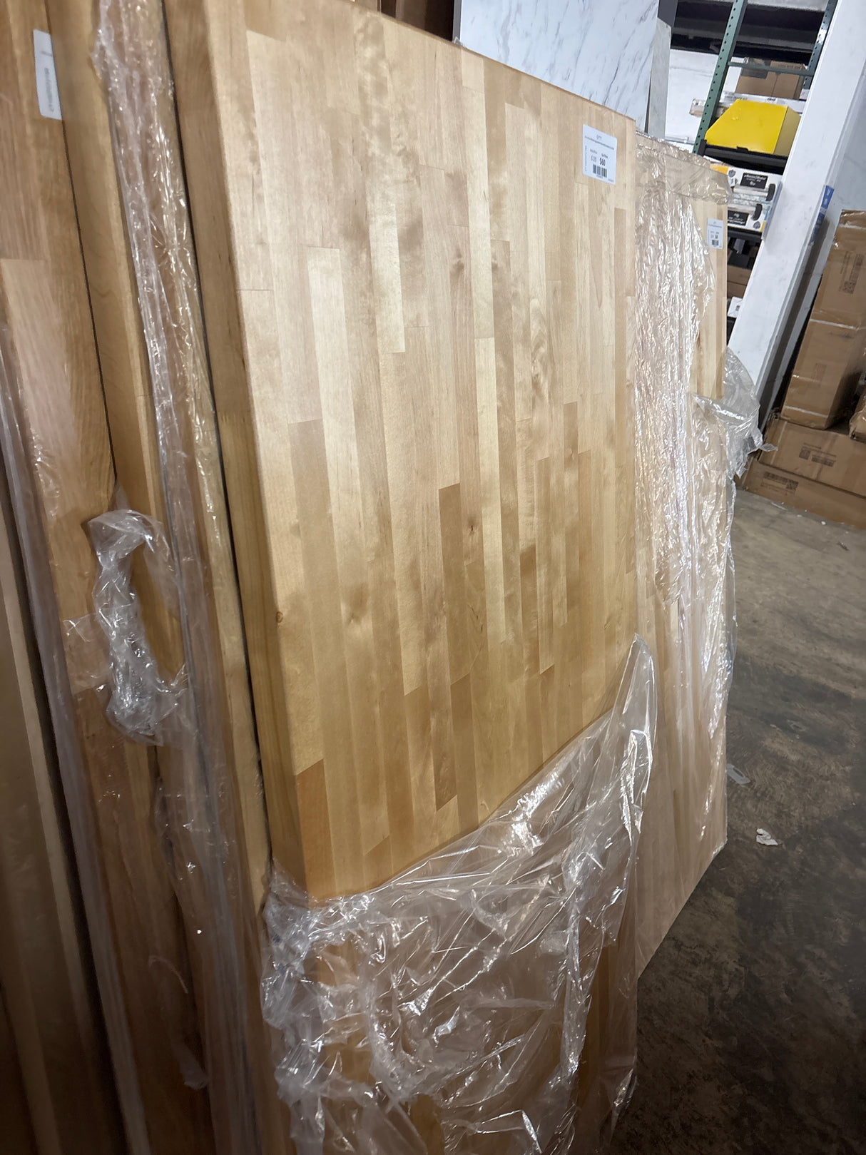 5 ft. L x 30 in. D Finished Engineered Birch Butcher Block Desktop Countertop
