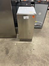 15 in. 100 lbs./Day Full Size Cube Undercounter Commercial Ice Maker with 35 lbs. Ice Storage Bucket in Stainless Steel