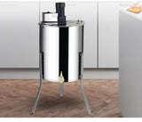 Electric Honey Extractor, 4/8 Frames Stainless Steel Spinner for Beekeeping, Height Adjustable Stand