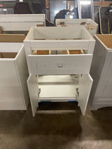 Clady 25 in. W x 19 in. D x 35 in. H Single Sink Freestanding Bath Vanity in White without Top