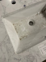 Doveton 60 in. W x 19 in. D x 34.50 in. H Bath Vanity in White with White Cultured Marble Top
