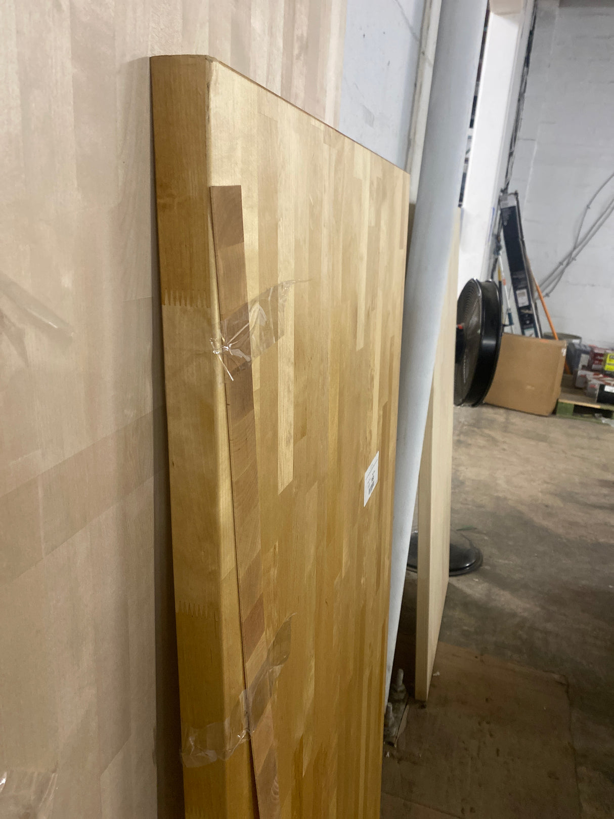5 ft. L x 30 in. D Finished Engineered Birch Butcher Block Desktop Countertop