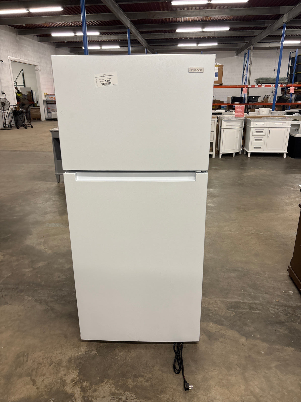 14.2 cu. ft. Top Freezer Refrigerator in White