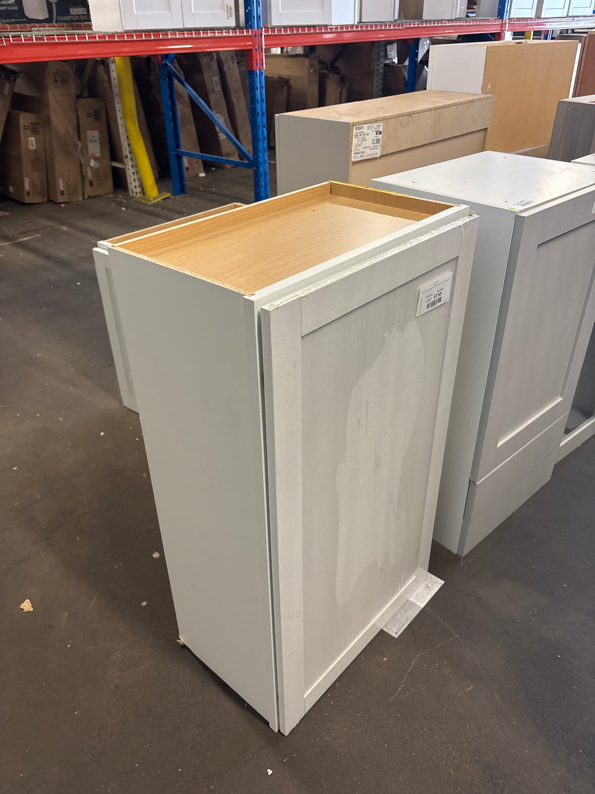 Westfield Feather White Wood Shaker Stock Assembled Wall Kitchen Cabinet (21 in. W x 36 in. H x 12 in. D)