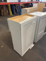 Westfield Feather White Wood Shaker Stock Assembled Wall Kitchen Cabinet (21 in. W x 36 in. H x 12 in. D)