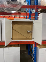 Shaker 33 in. W x 12 in. D x 30 in. H Assembled Wall Cabinet in Satin White