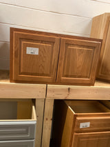 33x18x24 Medium Oak Wall Kitchen Cabinet