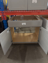 Westfield Dusk Gray Shaker Stock Assembled Sink Base Kitchen Cabinet (36 in. W x 23.75 in. D x 35 in. H)