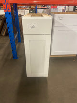Westfield Feather White Shaker Stock Assembled Base Kitchen Cabinet (12 in. W x 23.75 in. D x 35 in. H)