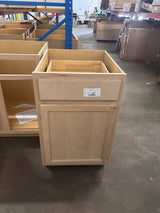21 in. W x 24 in. D x 34.5 in. H Assembled Base Kitchen Cabinet in Unfinished with Recessed Panel