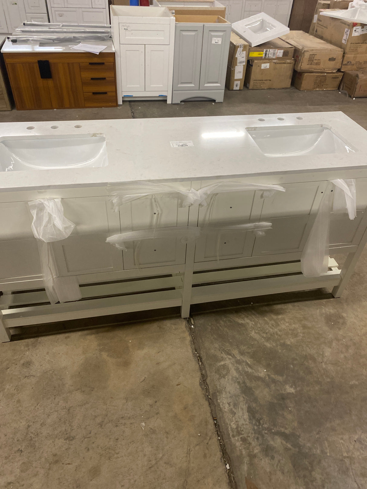 Newport Legacy Vanity 72"x22"x34" in White
