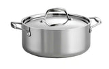 Signature Tri-Ply Clad 5 qt. Round Stainless Steel Dutch Oven with Lid