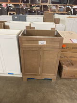 Lyton 25 in. Single Sink Sand Bath Vanity without Top (Assembled)