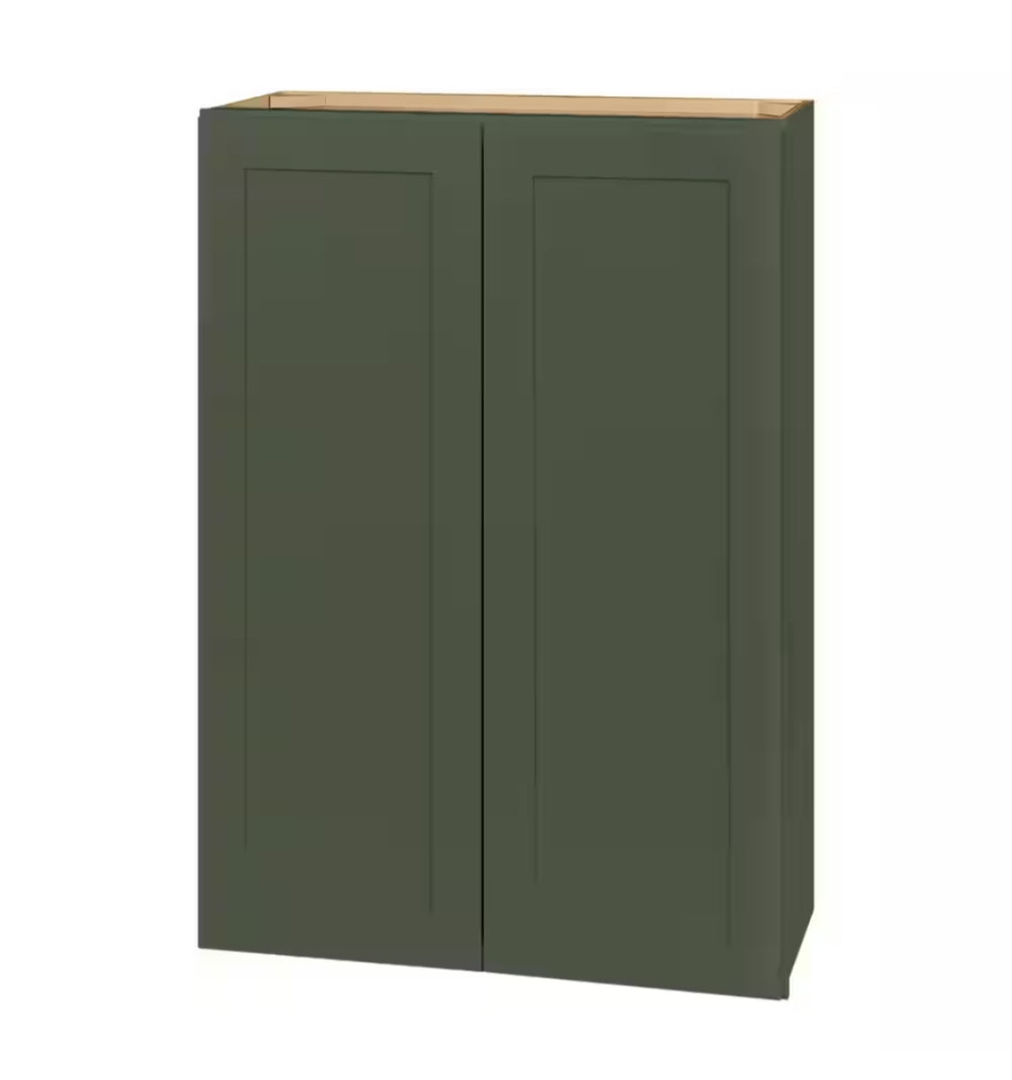 Avondale 30 in. W x 12 in. D x 42 in. H Ready to Assemble Plywood Shaker Wall Kitchen Cabinet in Fern Green