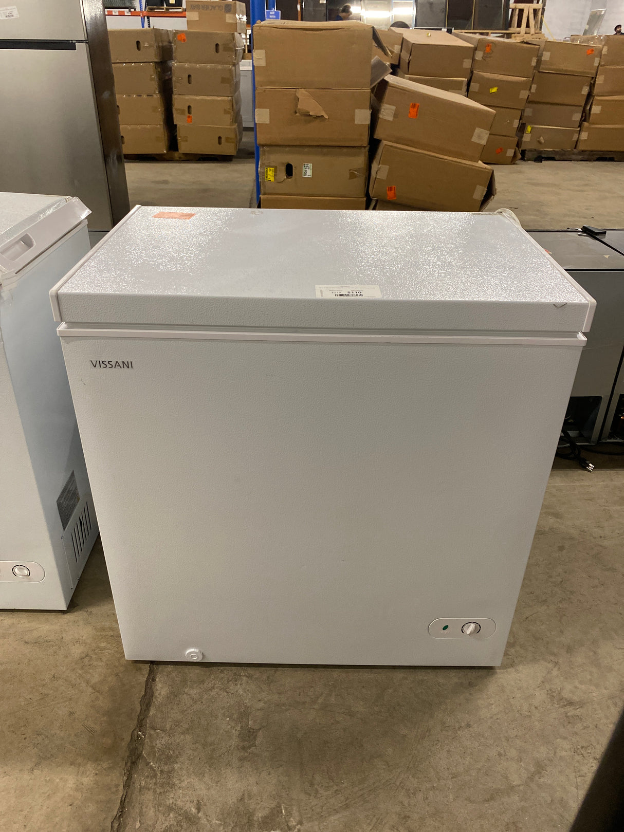 7.0 cu. ft. Manual Defrost Chest Freezer with LED Light in White Garage Ready