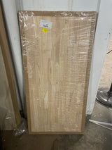 4 ft. L x 25 in. D Unfinished Hevea Solid Wood Butcher Block Countertop With Square Edge