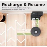 Matrix Self Emptying 13.39 in. Robotic Vacuum with Smart Navigation Self-Cleaning Brushroll in Black