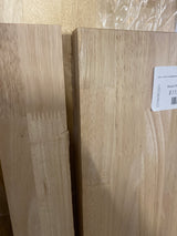 4 ft. L x 25 in. D Unfinished Hevea Solid Wood Butcher Block Countertop With Square Edge