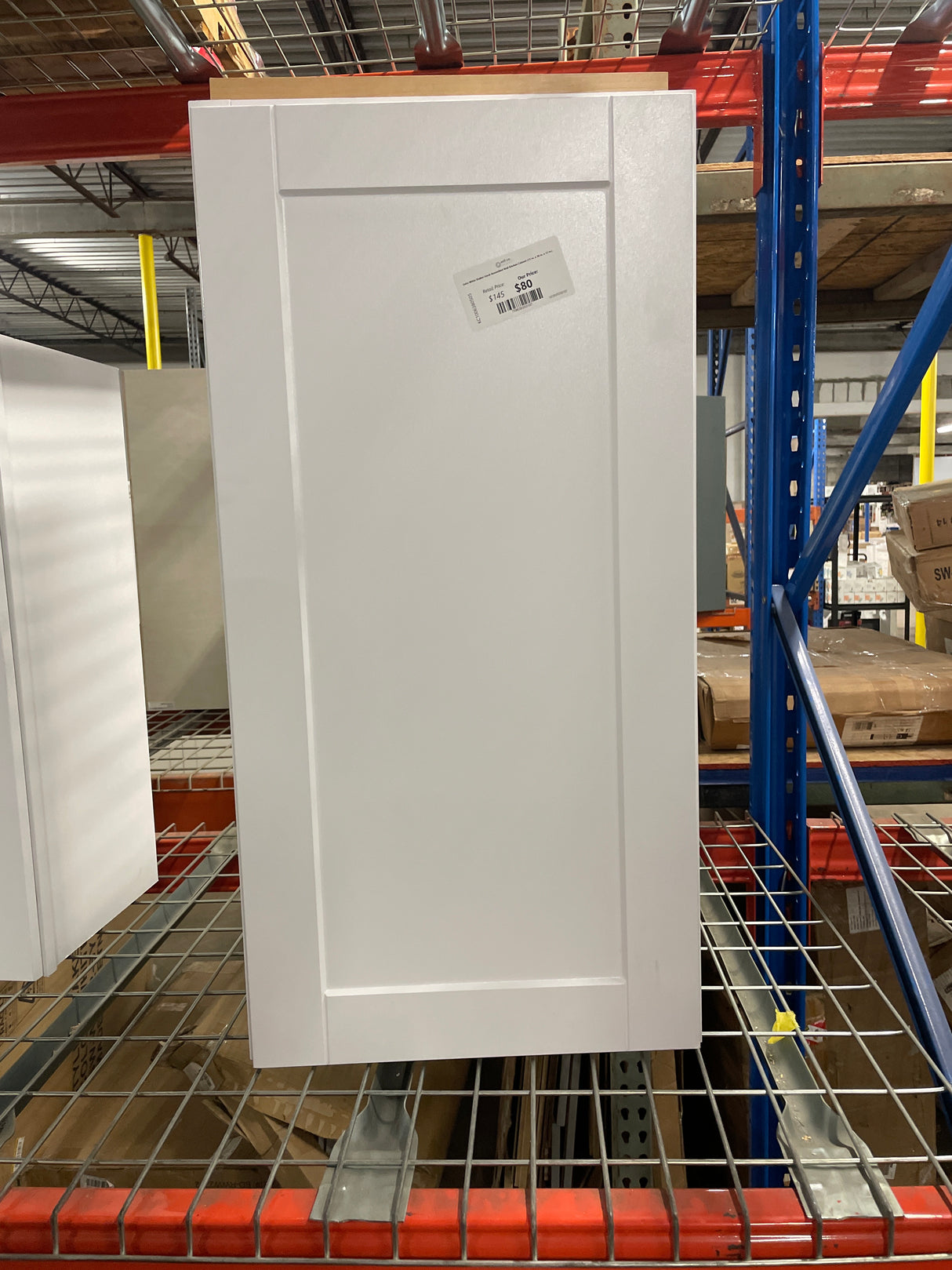 Satin White Shaker Stock Assembled Wall Kitchen Cabinet (15 in. x 36 in. x 12 in.)