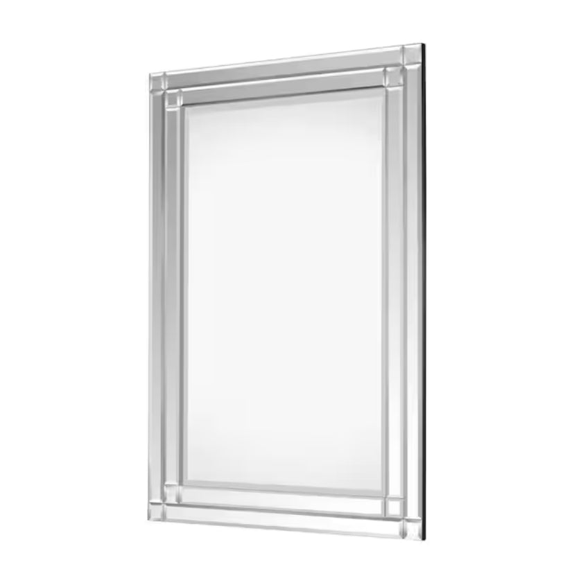 Medium Rectangle Beveled Glass Classic Mirror (36 in. H x 24 in. W)
