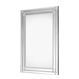 Medium Rectangle Beveled Glass Classic Mirror (36 in. H x 24 in. W)