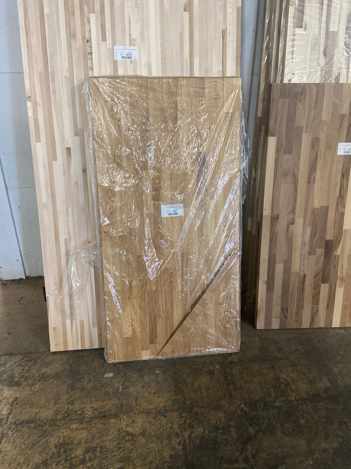 4 ft. L x 25 in. D Finished Engineered Oak Butcher Block Countertop
